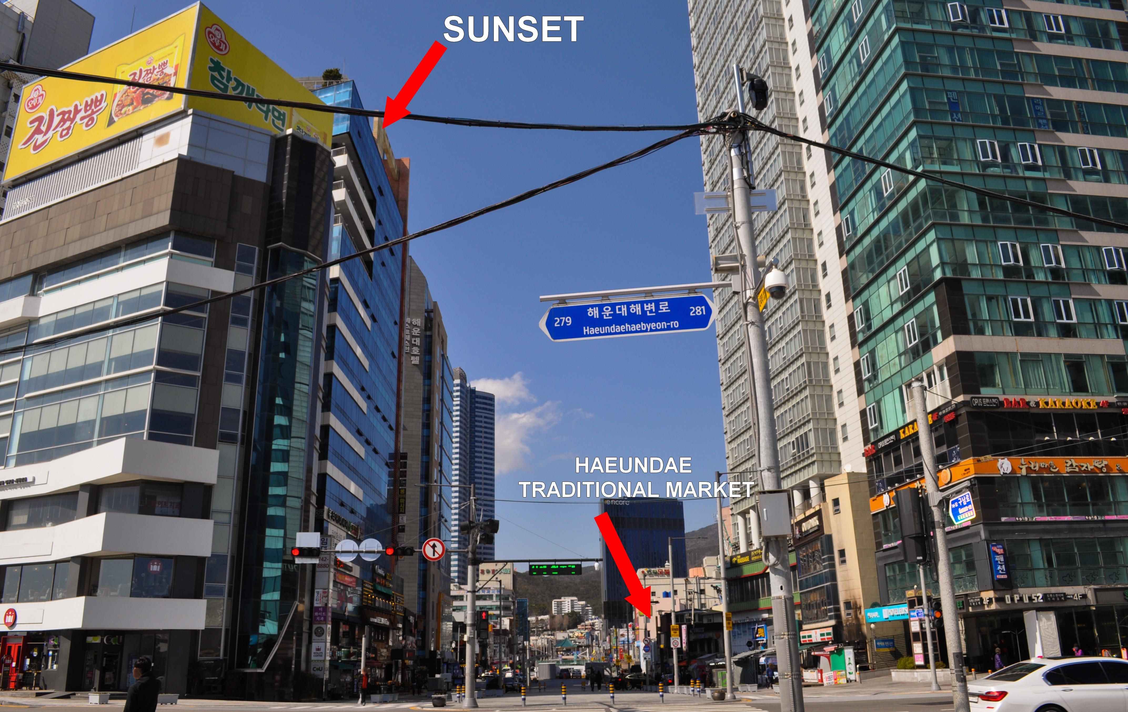בוסאן Sunset Hotel מראה חיצוני תמונה